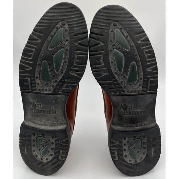 Allen Edmonds Bergland Dress Shoes Mens 7B Brown Leather Oxford Cap Toe Lace Up - Picture 9 of 11